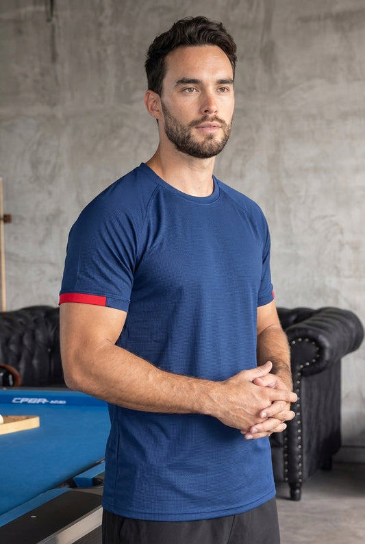 Tennis Spandexdry T-Shirts - Navy