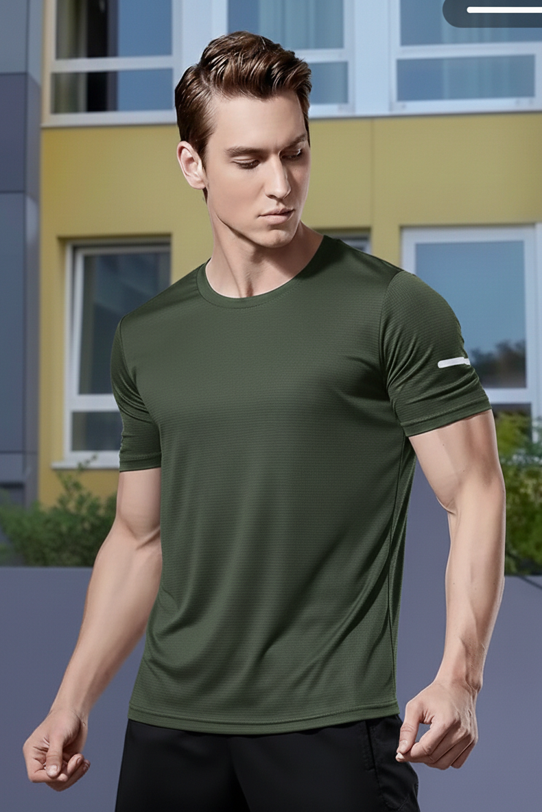 Flex Reflective Spandexdry T-Shirt - Black