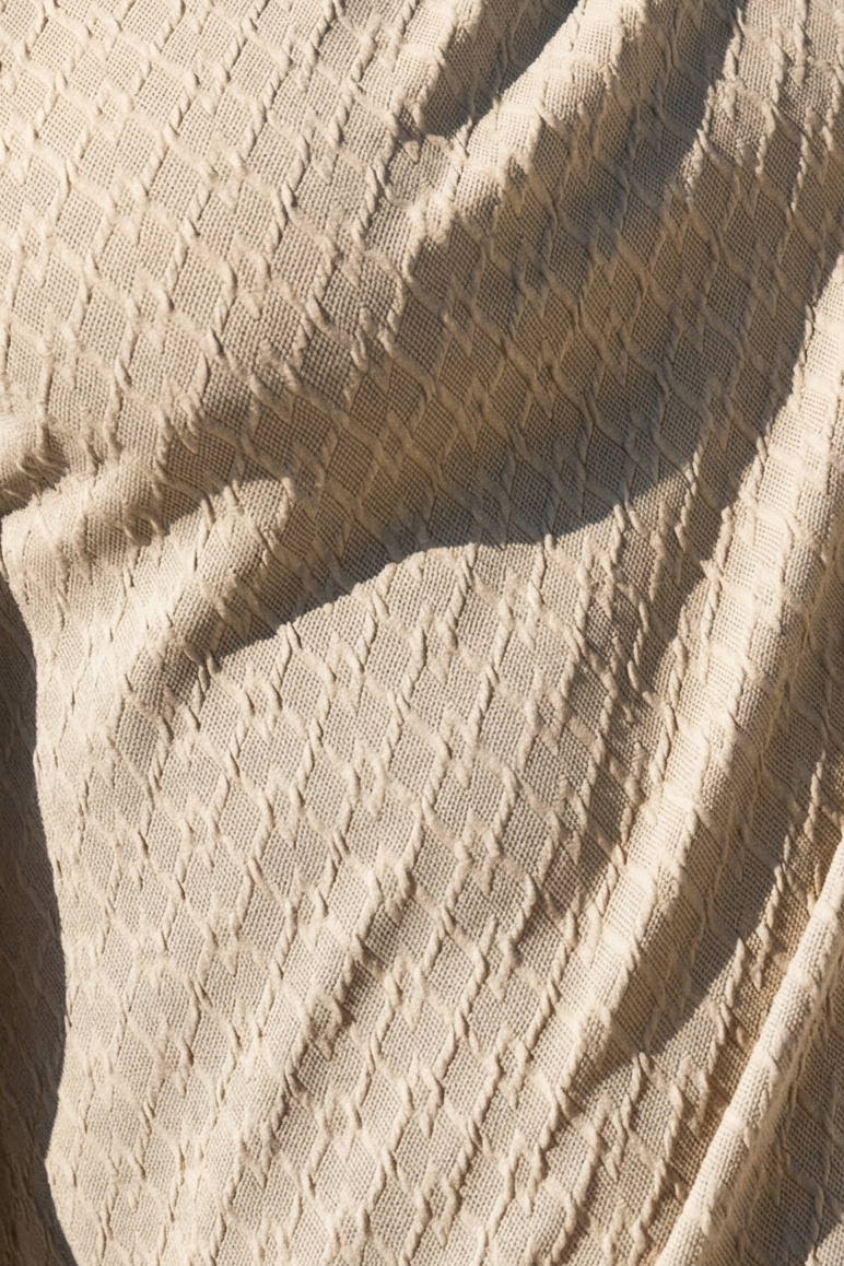 Cabo Textured T-Shirts - Cream