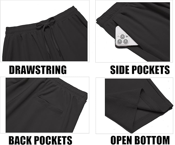 Classic Waffle Knit Trouser - Black