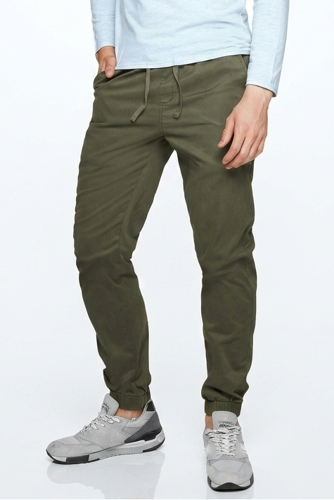 Chino Joggers Trouser-Olive