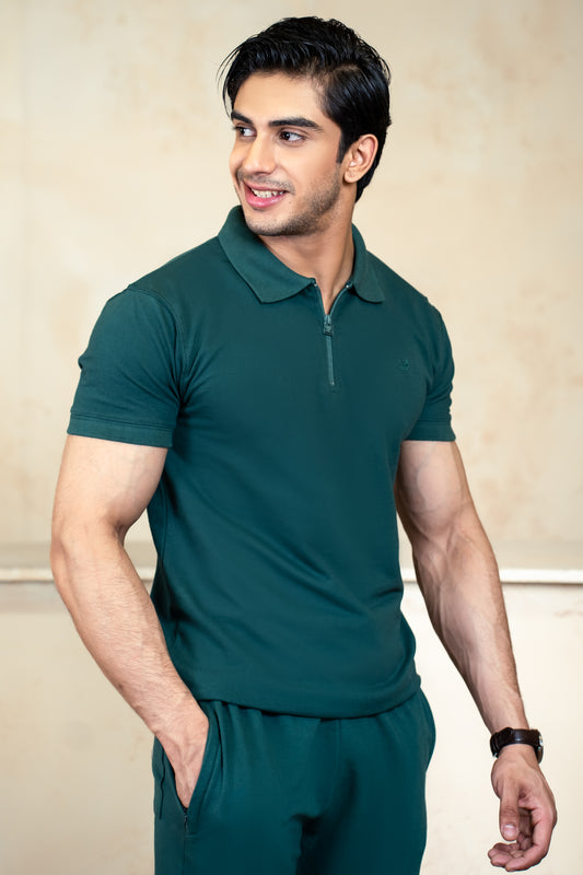 Limitless All Sea Zip Cotton Polo