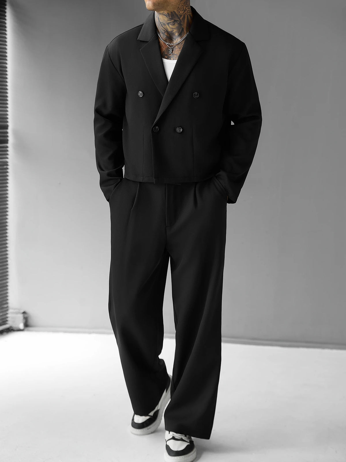 Double Press Tracksuit - Black