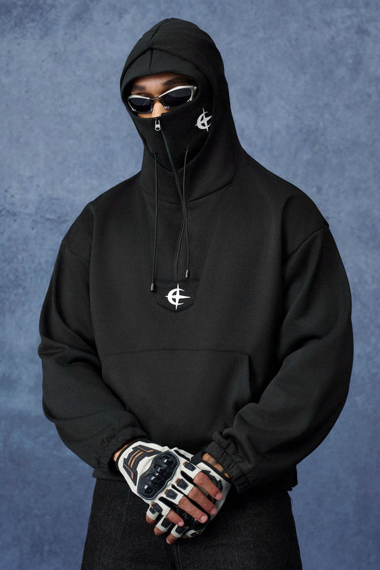 Balaclava Hoodie - Black