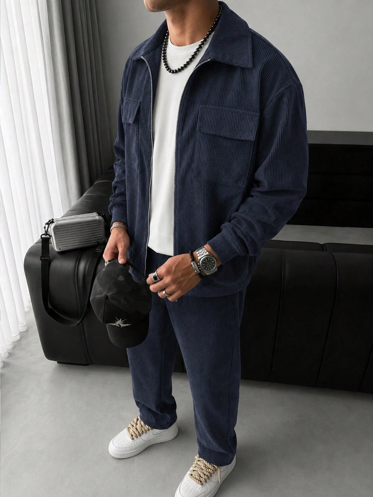 Lux Courdry Tracksuit - Navy