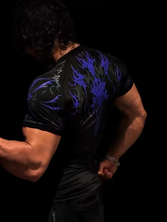 Werewolf Spandexdry T-Shirt - Blue-Black