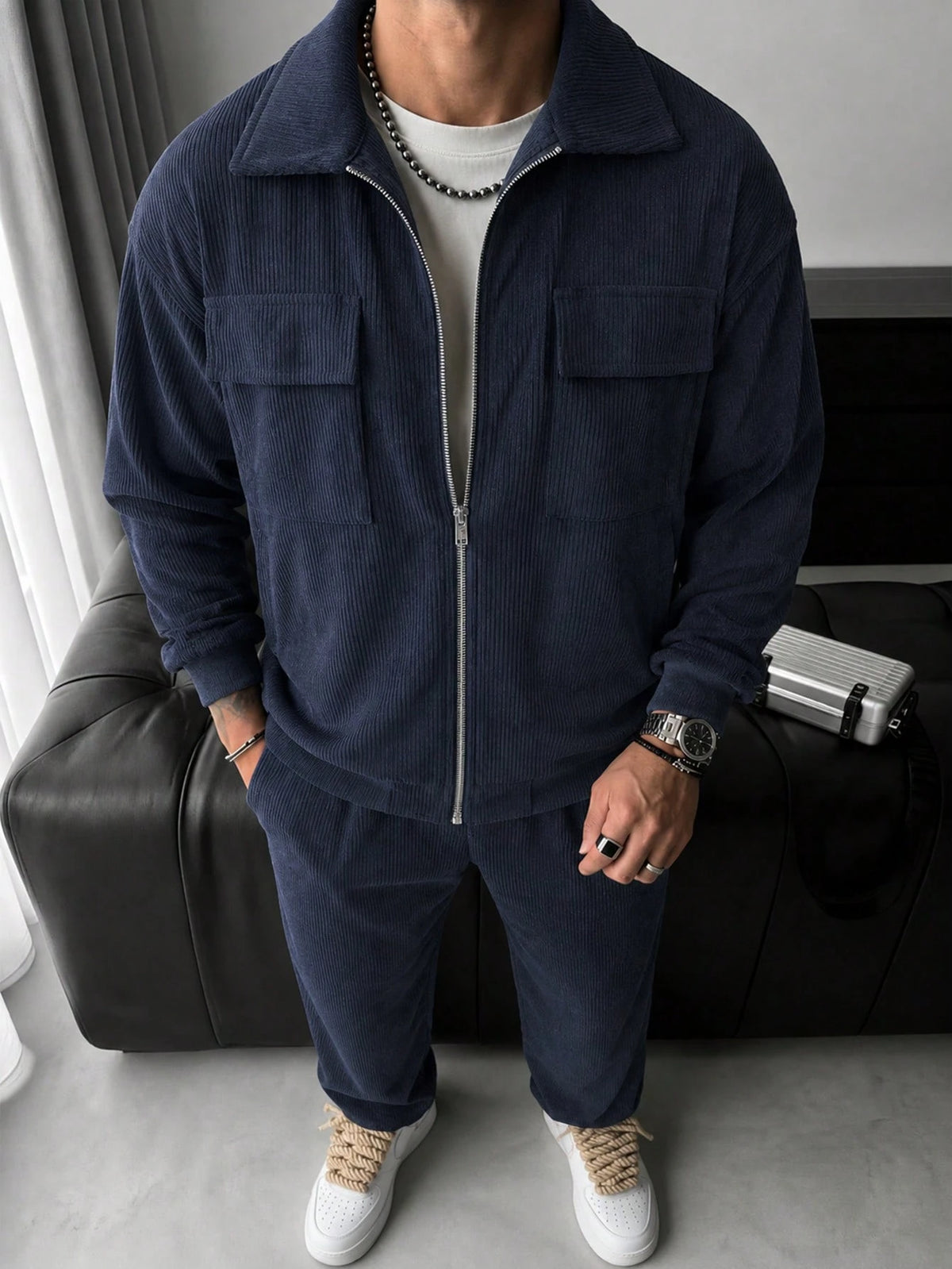 Lux Courdry Tracksuit - Navy
