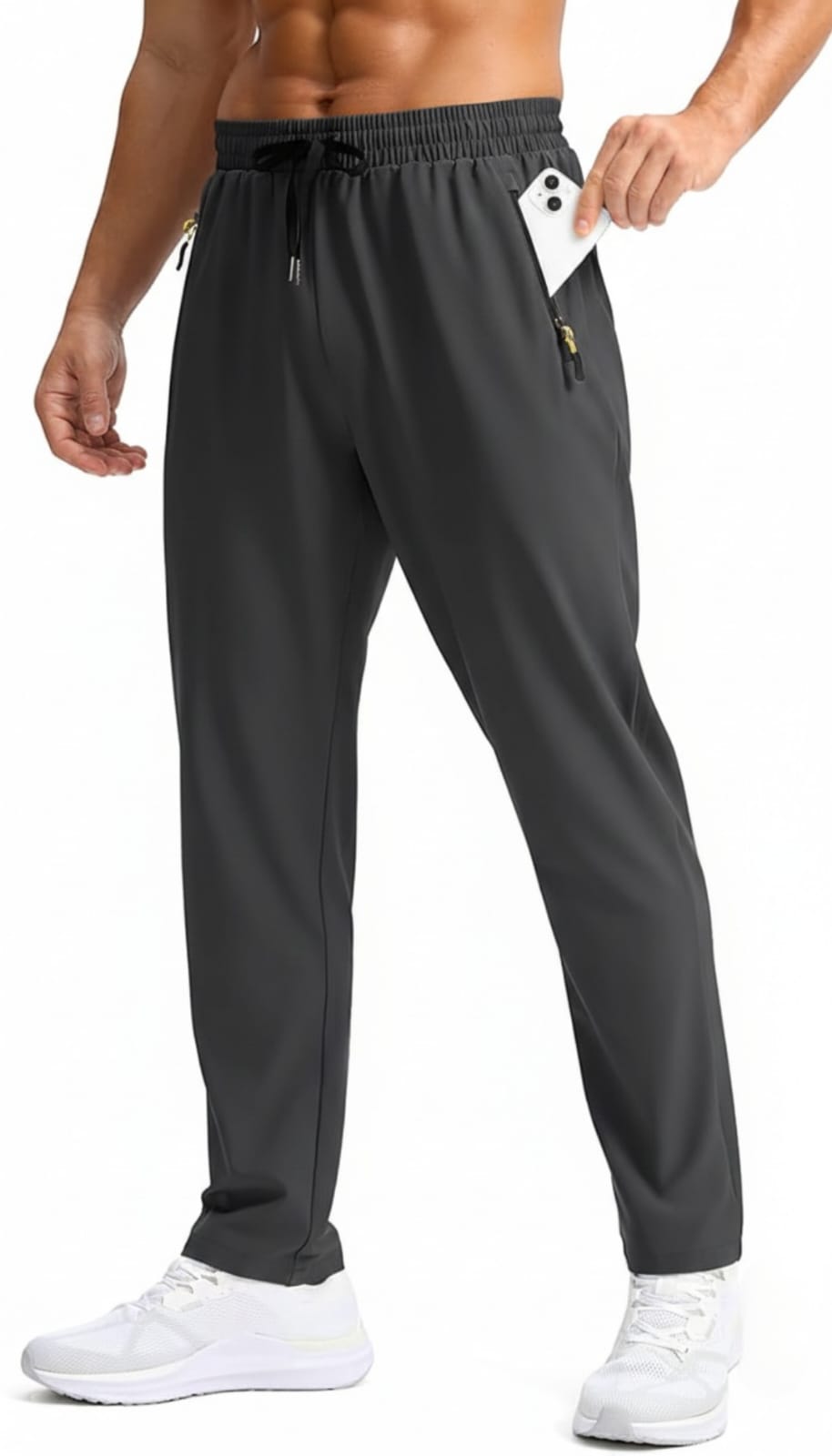Straight Fit Spandexdry Trouser - Charcoal