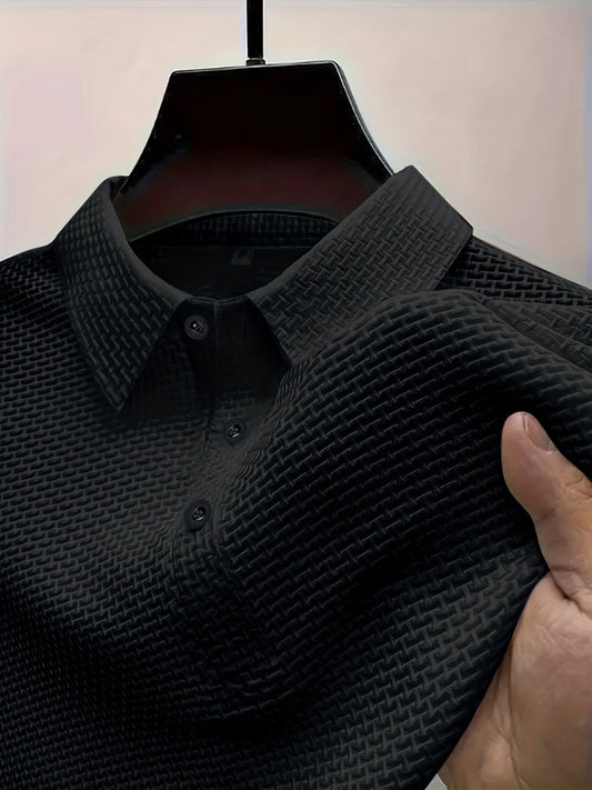 Textured SpandexDry Polo - Black