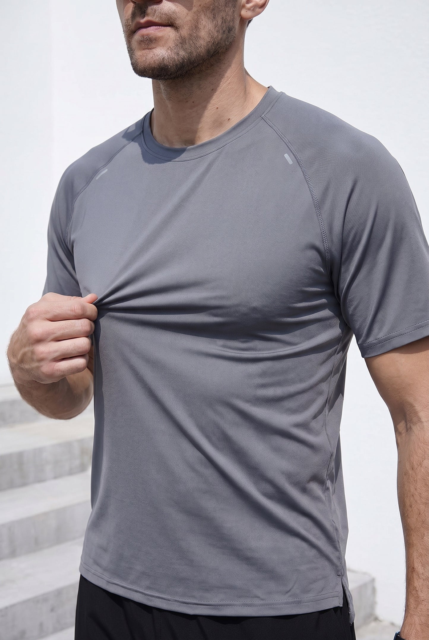 Minimal Spandexdry T-Shirts - Grey