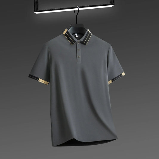 Beckham Cotton Polo - Solid Grey