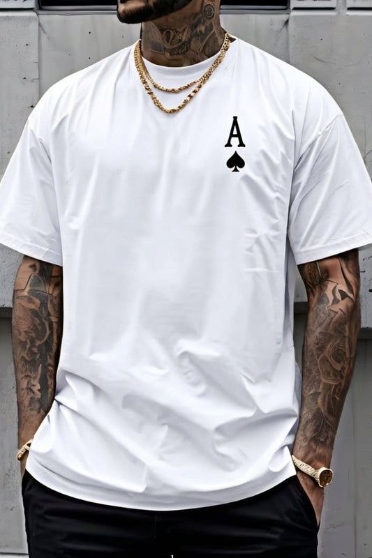 Ace Spandexdry Oversize T-Shirts - White