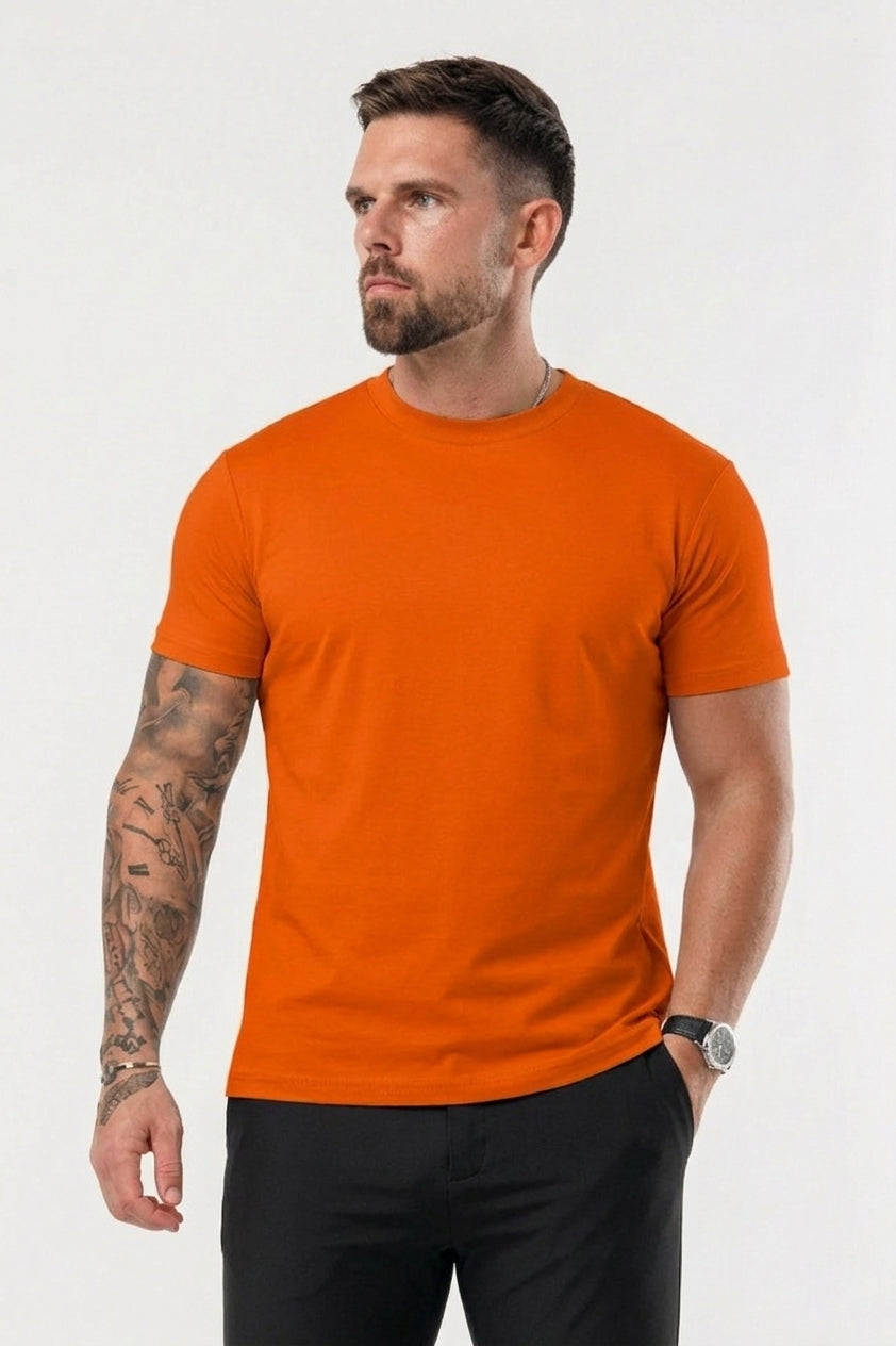 Essential Cotton T-Shirt - Orange