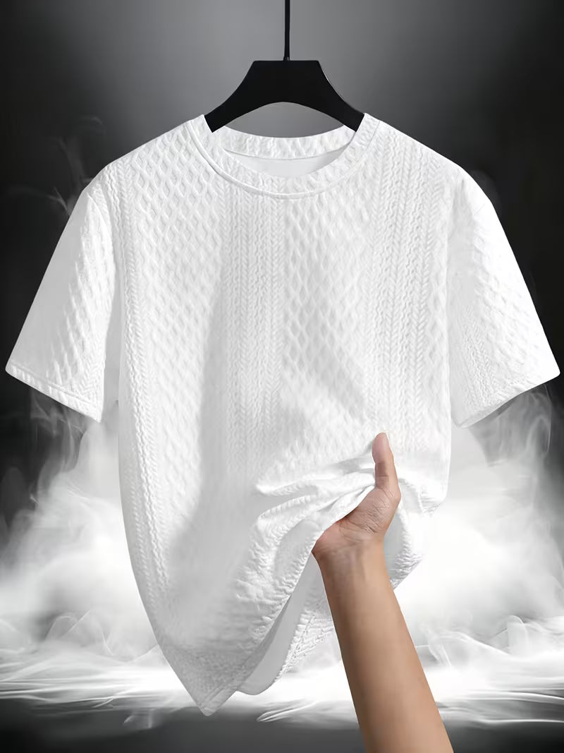 Cabo Snake Textured Tee - Egg White