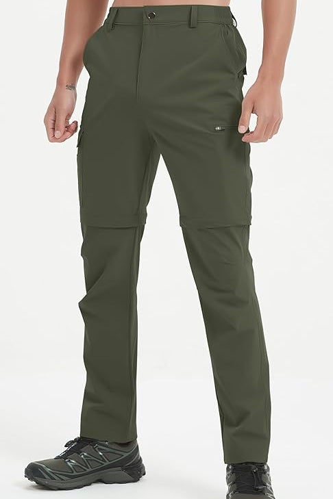 SpandexDry Woven Golf Convertable Pants - Olive