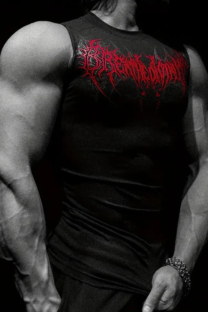 Davil Sleeveless  Spandexdry - Black