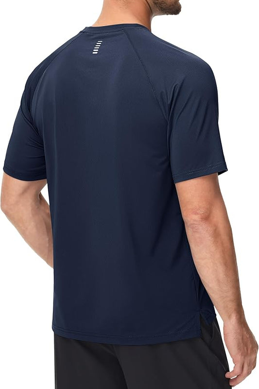 Minimal Spandexdry T-Shirts - Navy