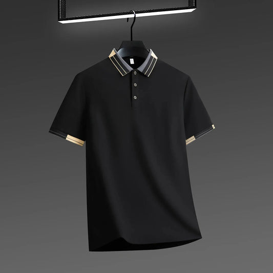 Beckham Cotton Polo - Black