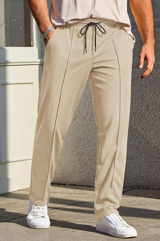 Waffle Pant Trouser-Cream