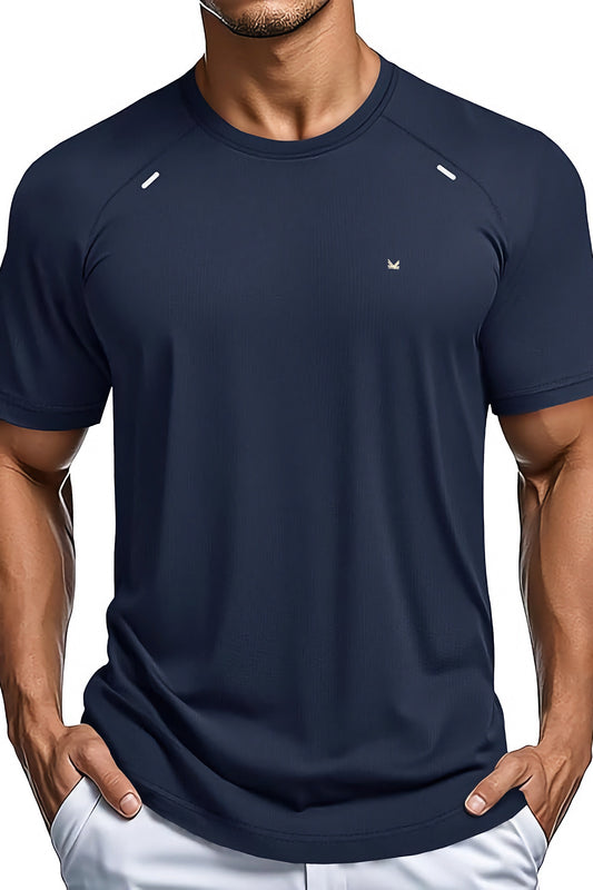 Minimal Spandexdry T-Shirts - Navy