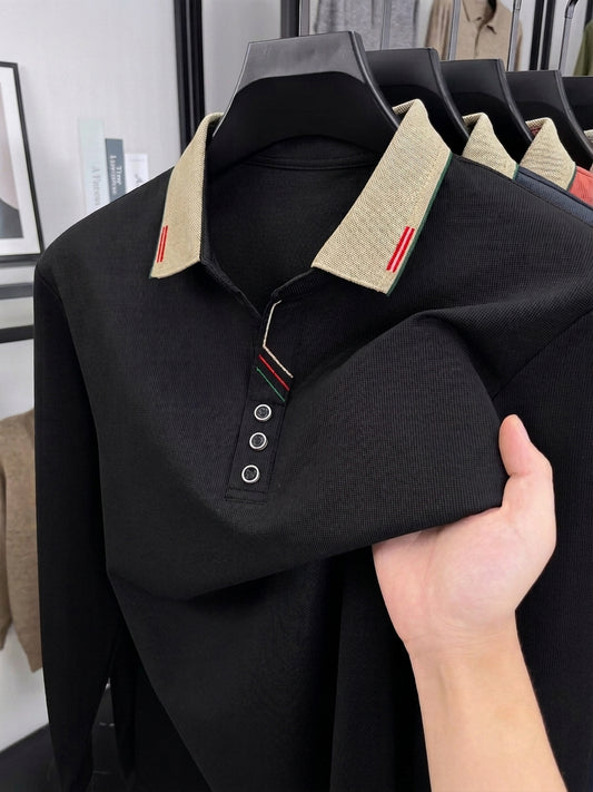 Paris Cotton Polo - Black