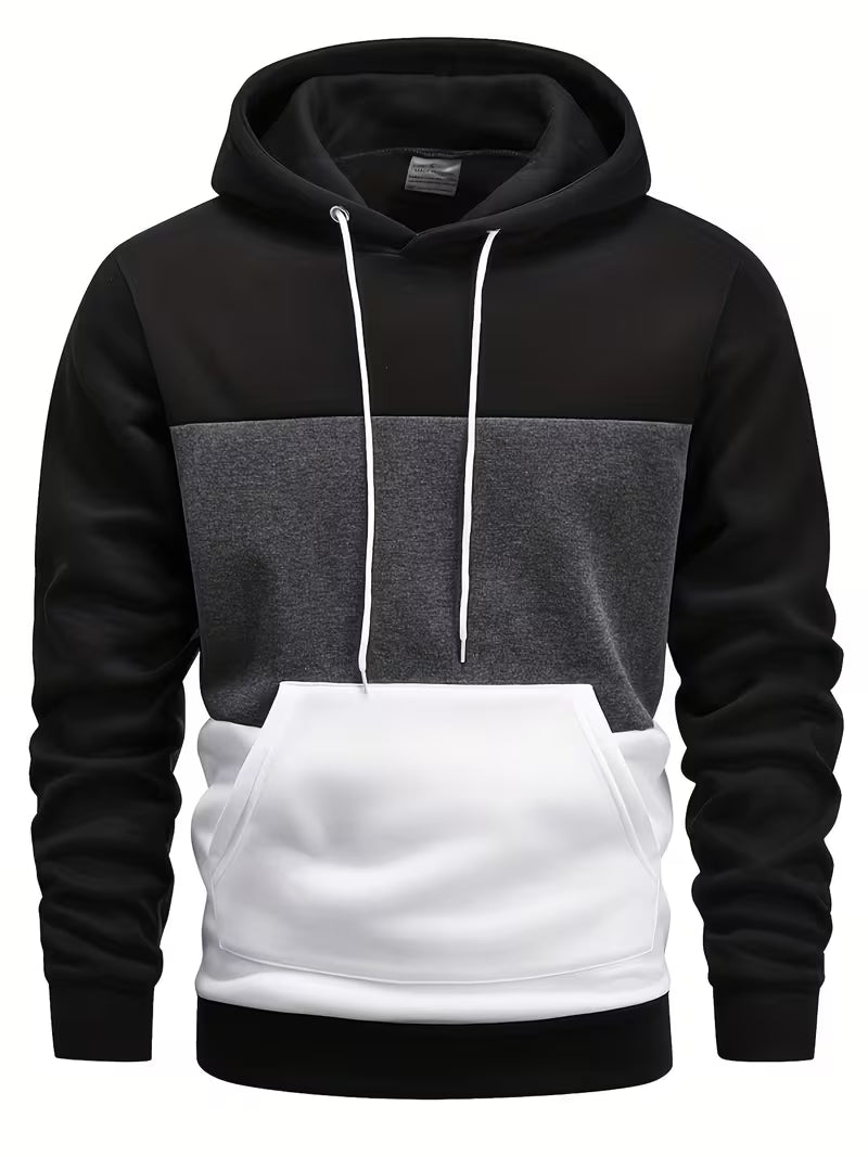 Colorblock hoodie - Black
