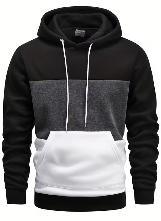 Colorblock hoodie - Black