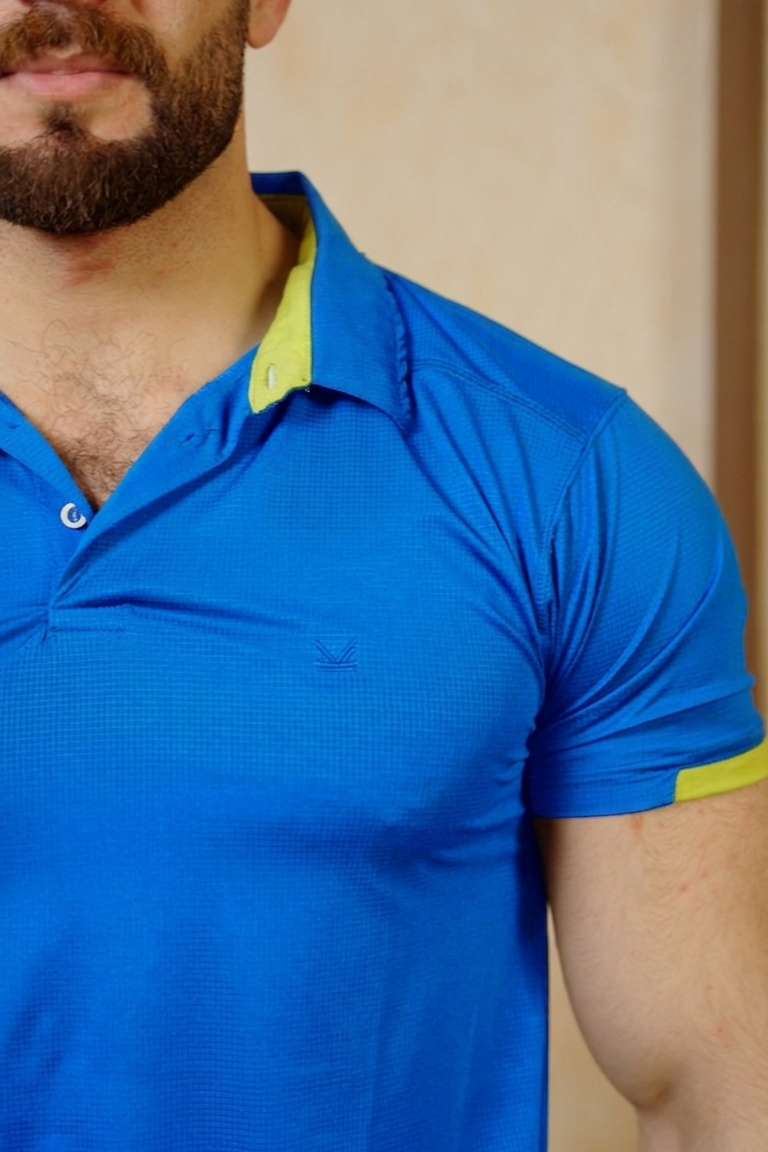 Tennis Box Spandexdry Polo - Blue