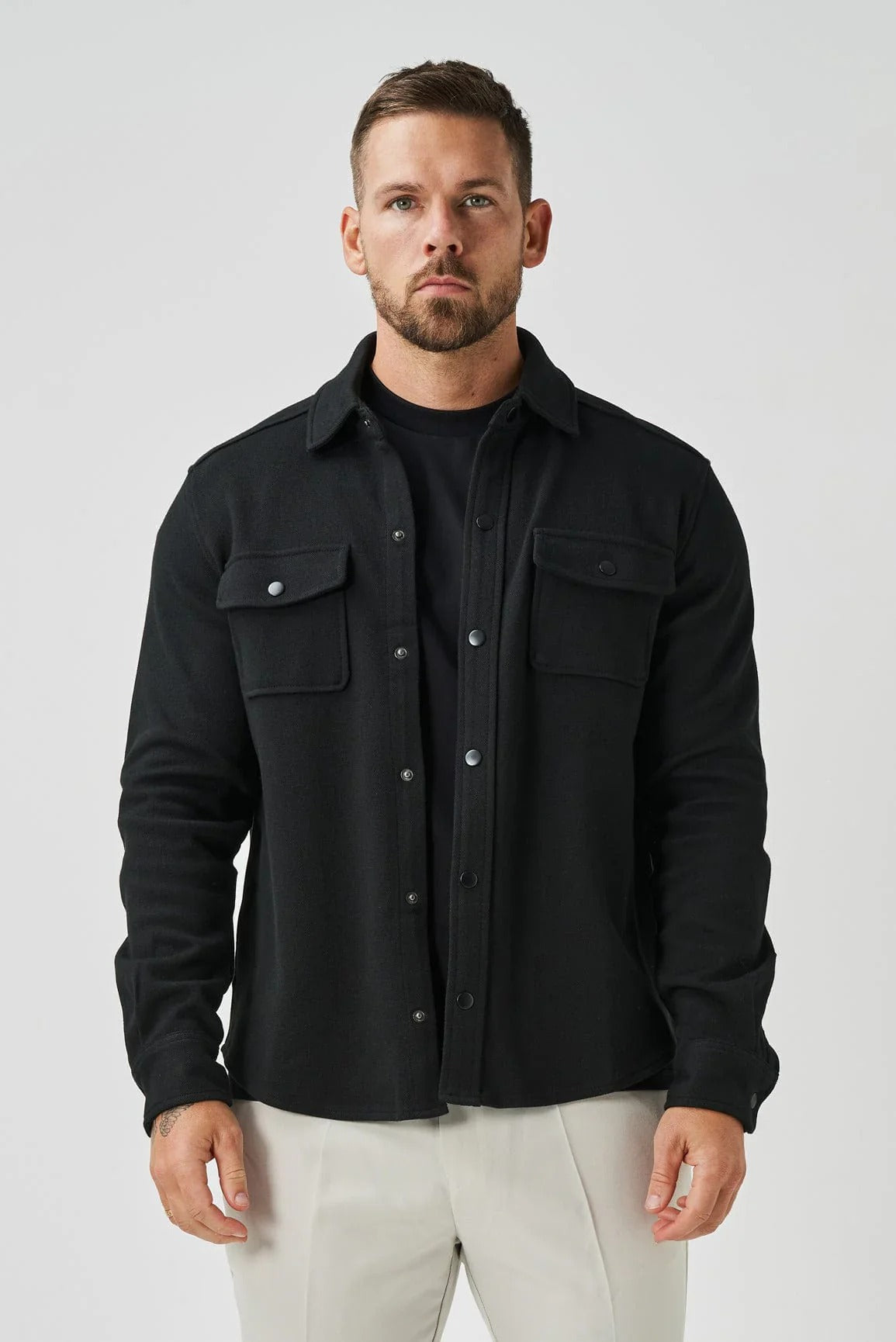 Fleece Overshirt - Black