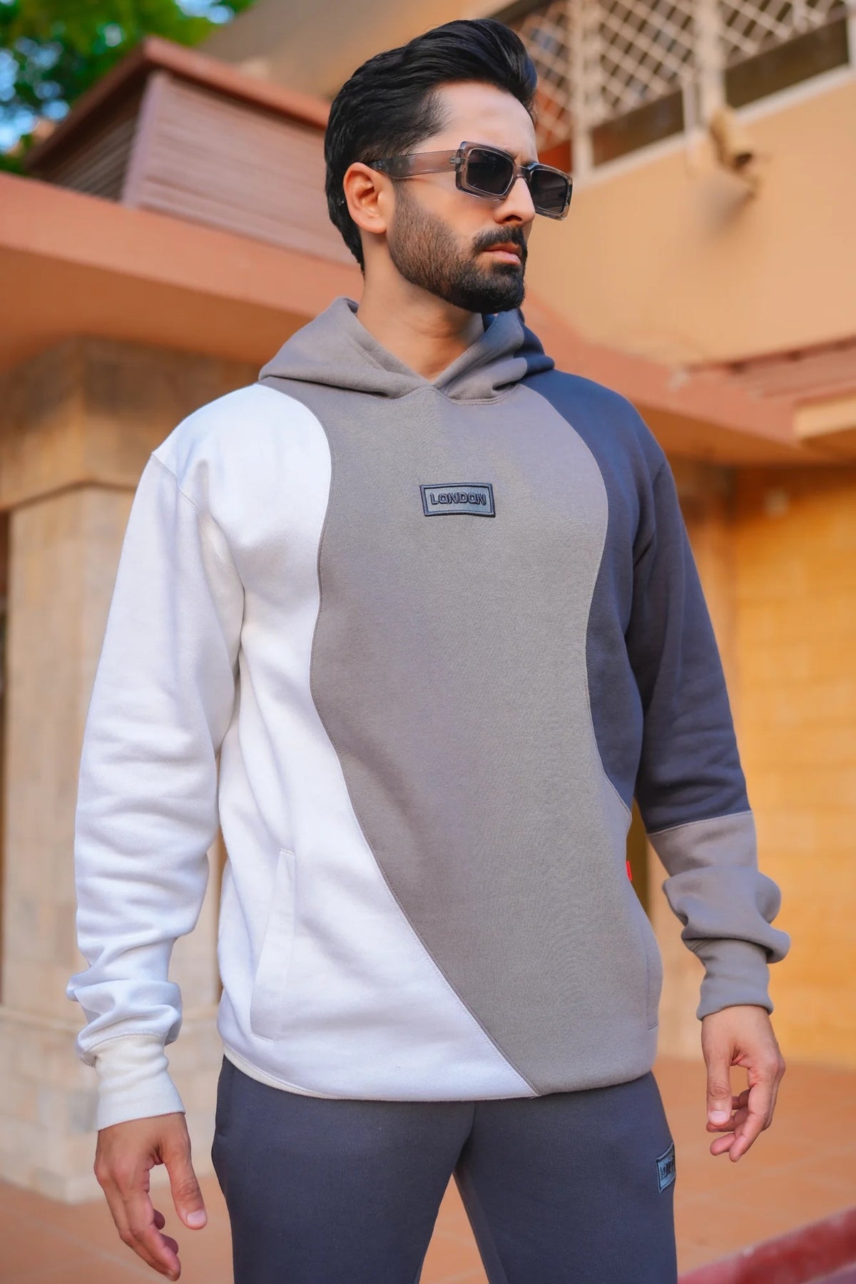 Zone Cotton Hoodie - Silver