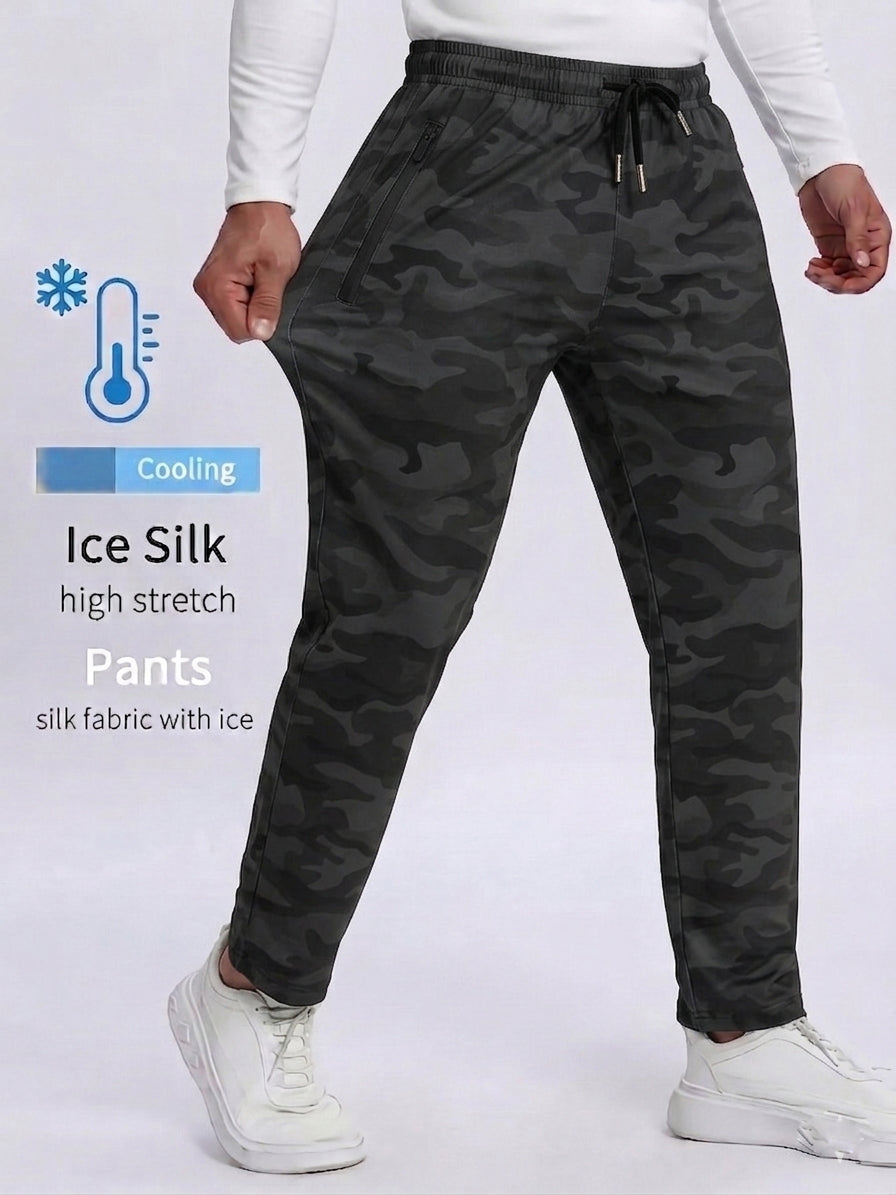 SlimFit Ice Sports Spandexdry Camo Trouser
