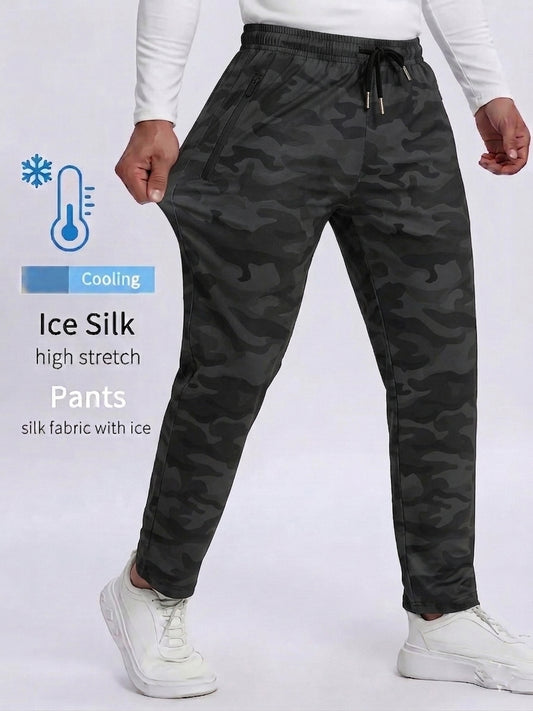 SlimFit Ice Sports Spandexdry Camo Trouser