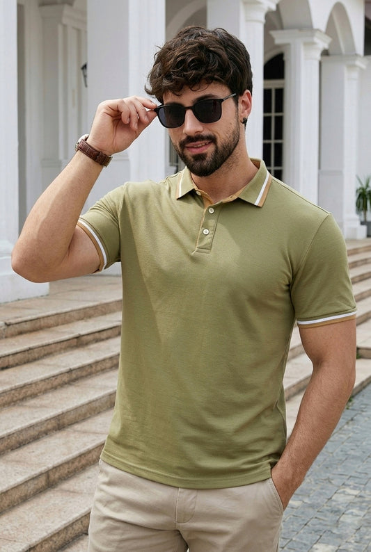 Vertex cotton Polo - Fair Green