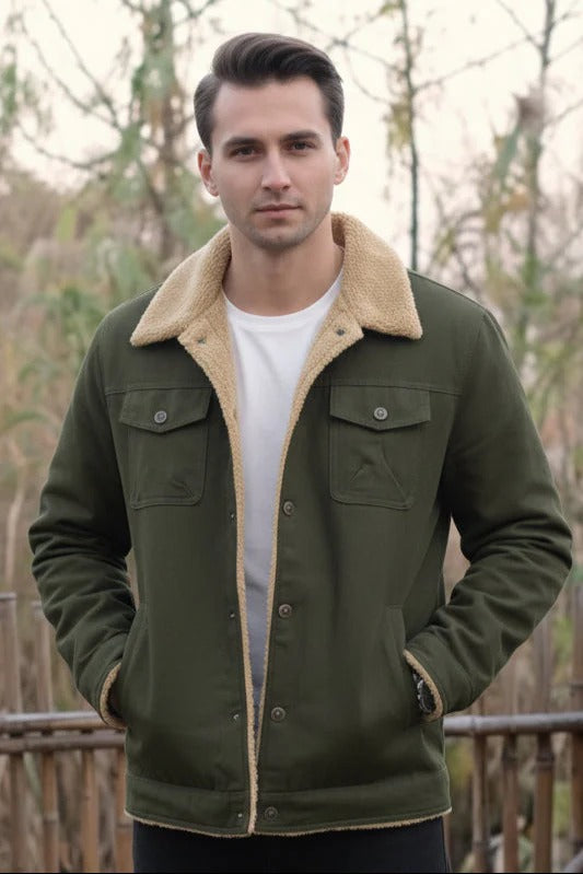 Trucker Furr Double Insulation Jacket - Olive