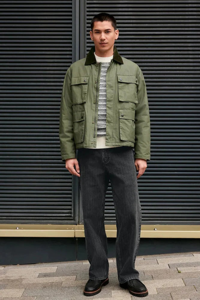 LBX Series Cargo Trucker Jacket - Olive