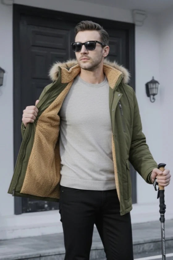 Mountain Track Imported Hoodie - Olive