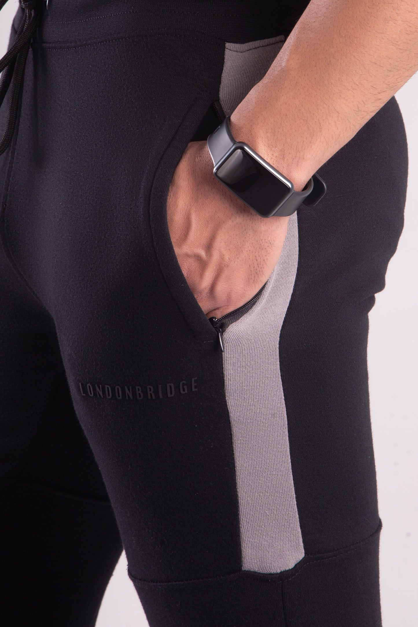 Alpha  Terry Cotton Trouser - Black
