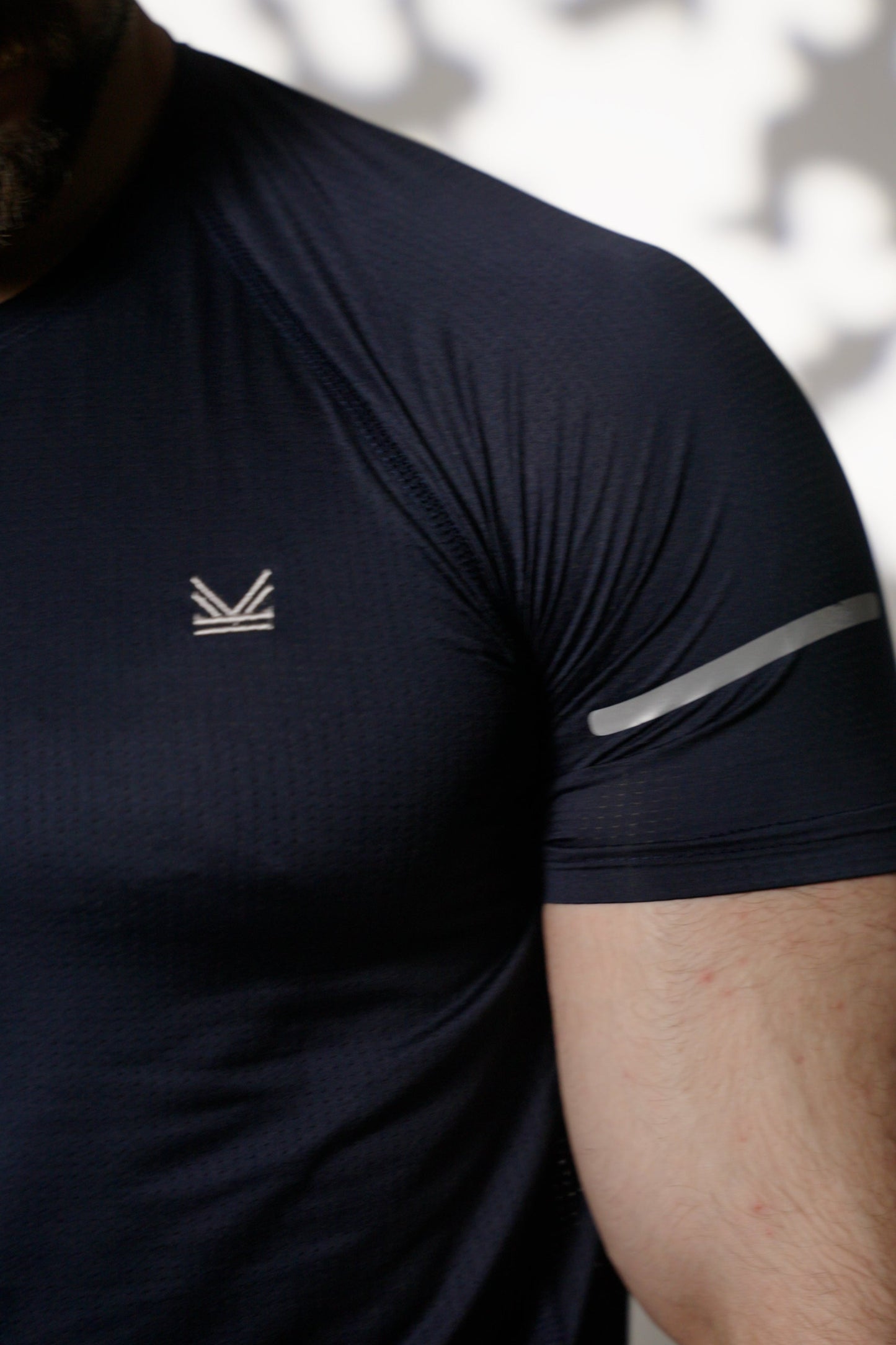Flex Reflective Spandexdry T-Shirt - Navy