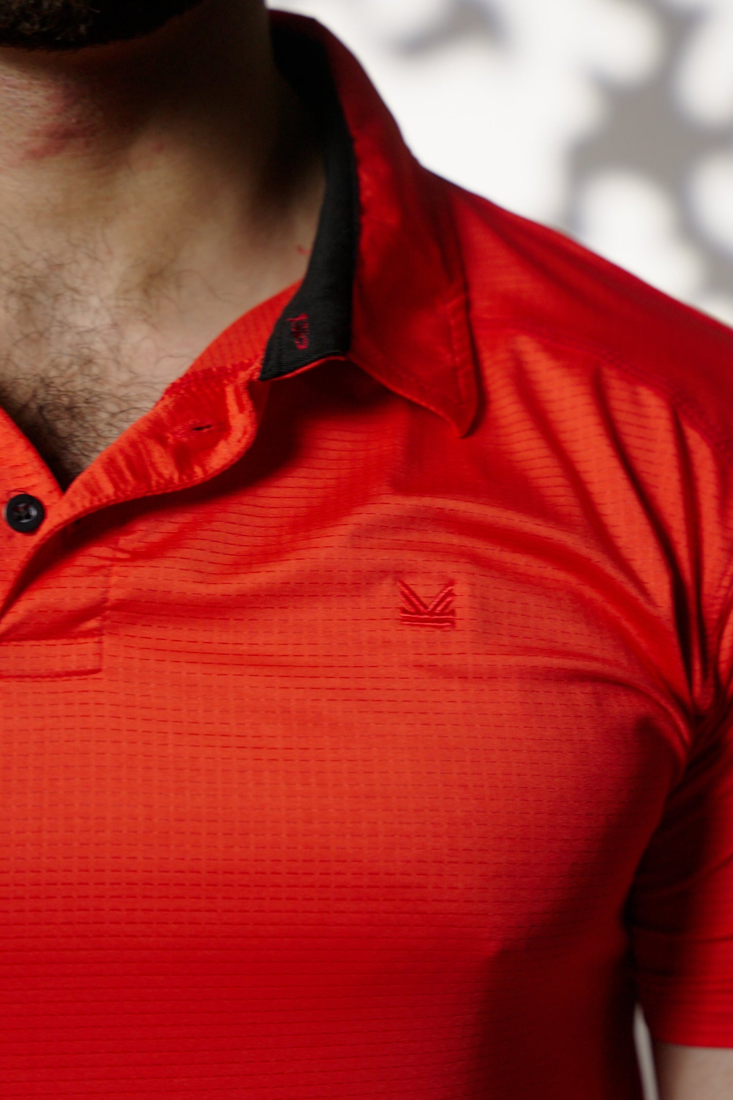 Tennis Box Spandexdry Polo - Red