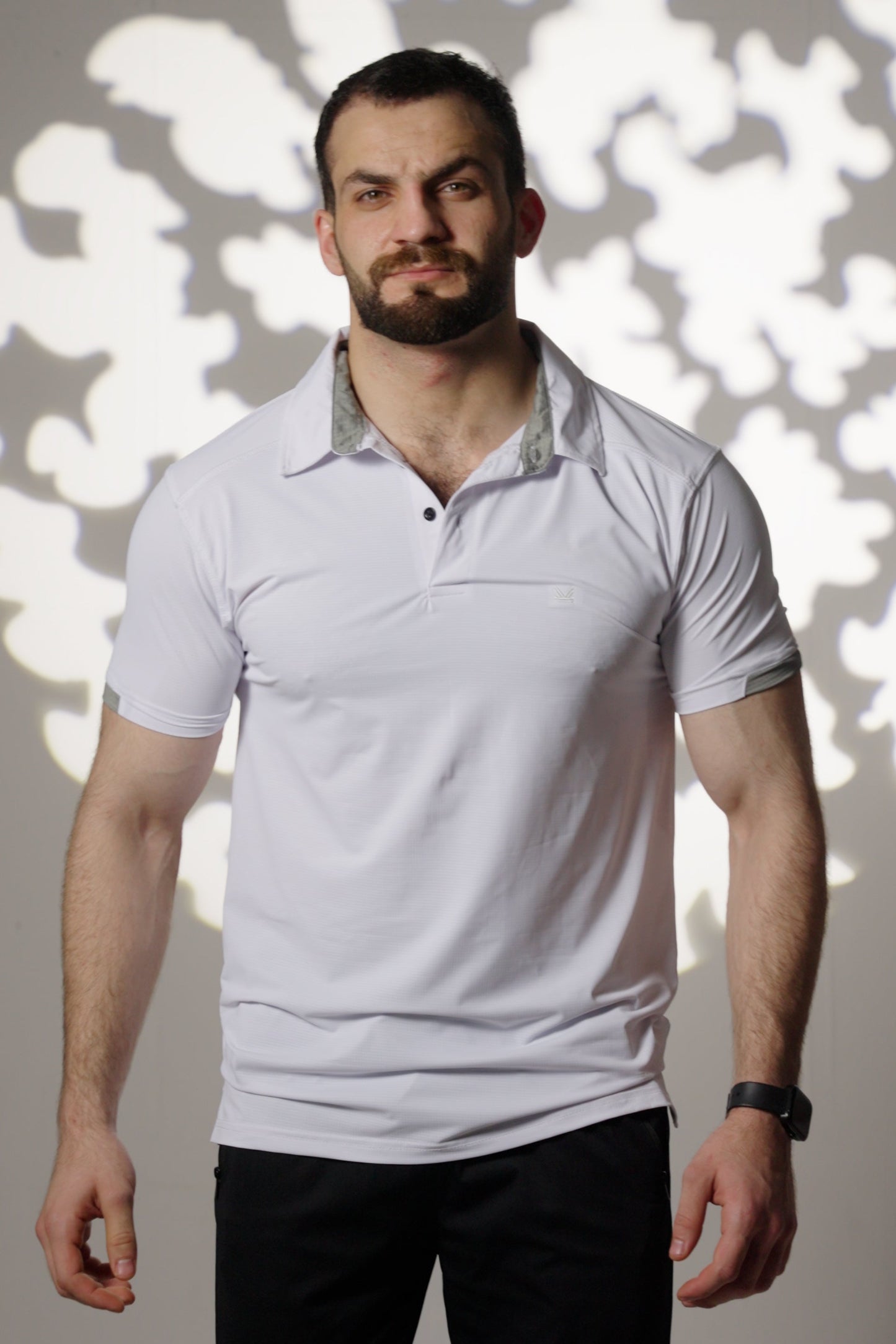 Tennis Box Spandexdry Polo - White