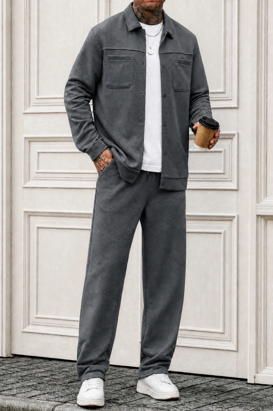 ButtonDown Tracksuit - Charcoal