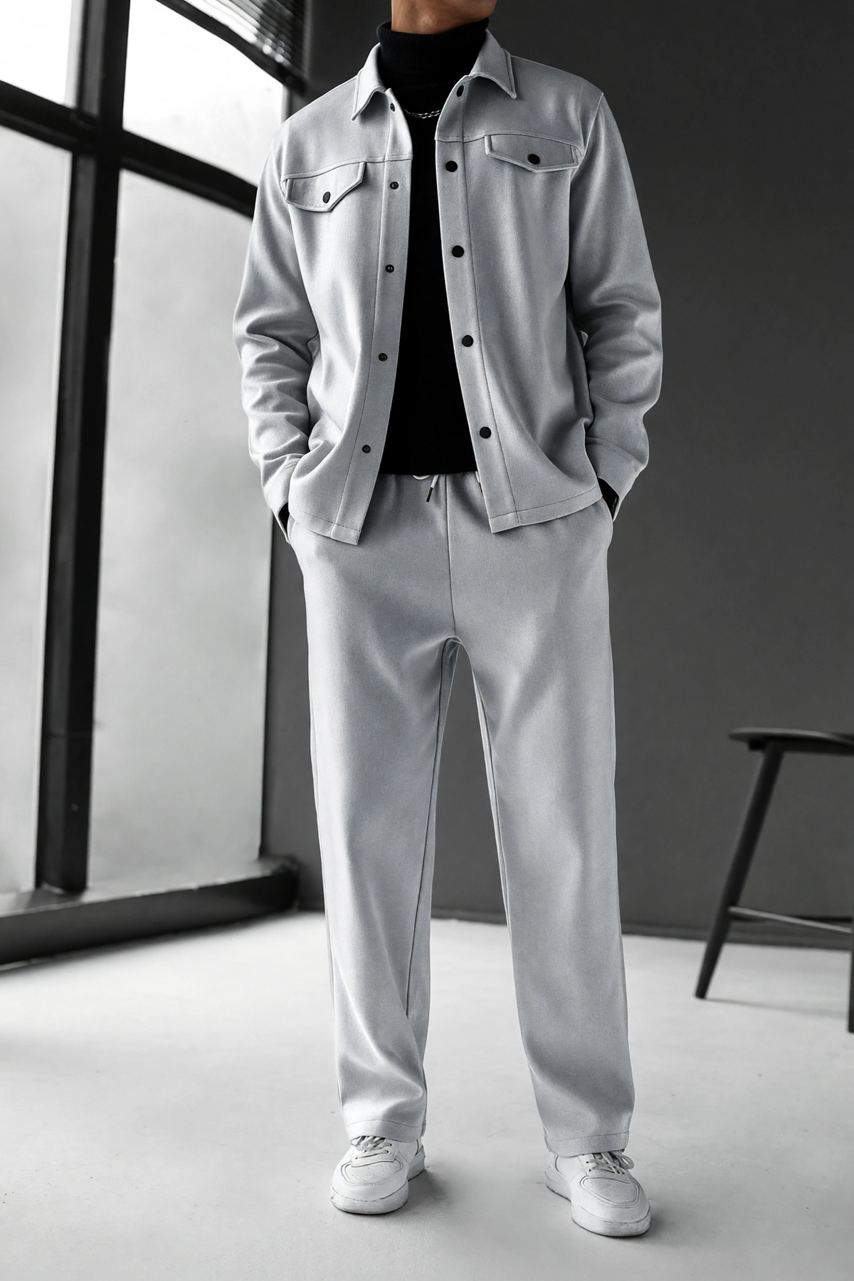 Luxe Tracksuit - Silver