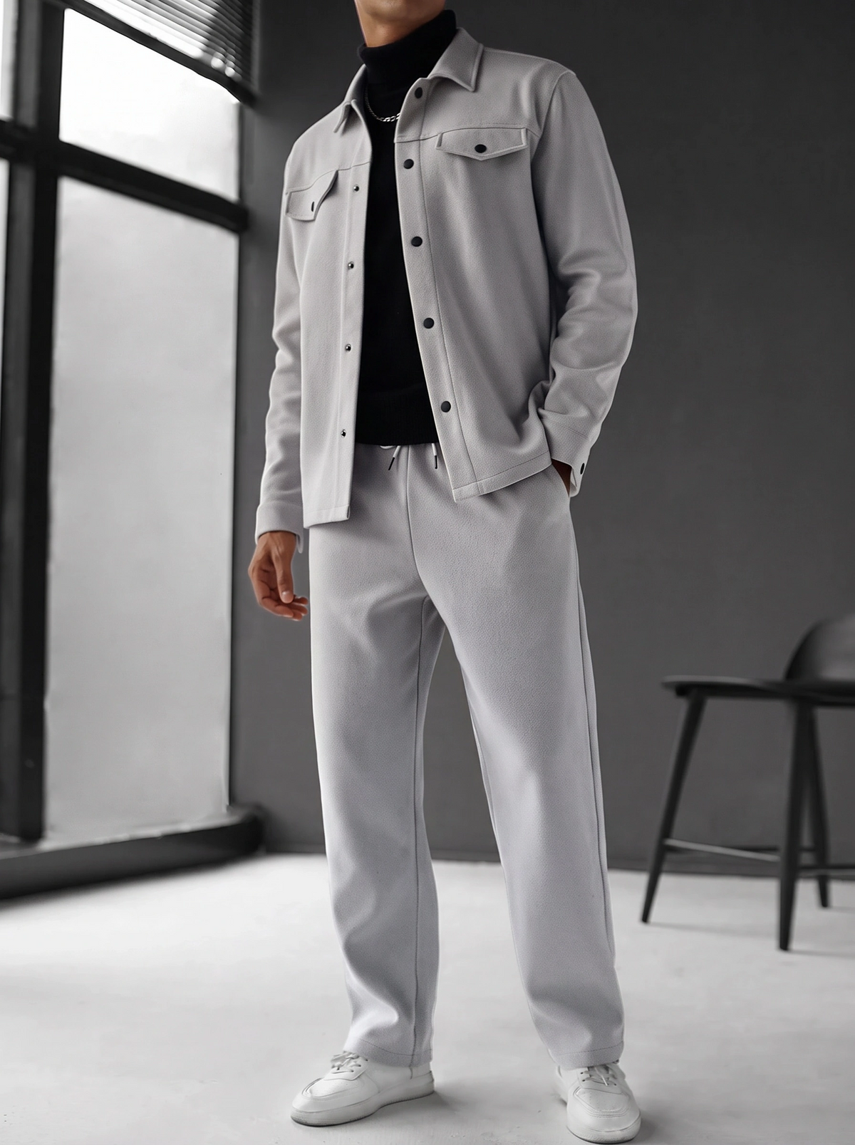 Luxe Tracksuit - Silver