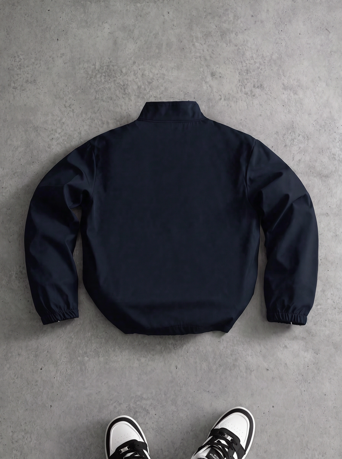 JS-30 Black memory jacket with inside quilting, white piping