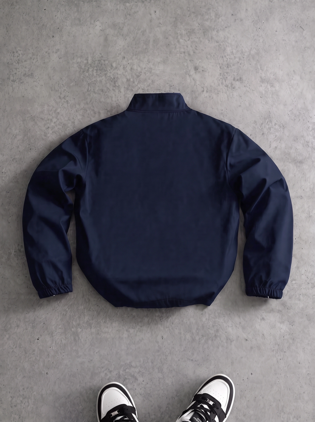 JS-31 Navy memory jacket with inside quilting, white piping