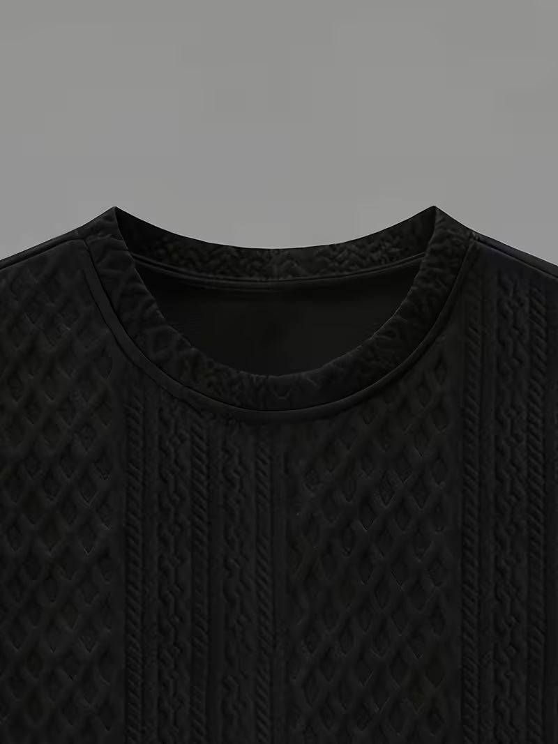 Cabo Snake Textured Tee - Black