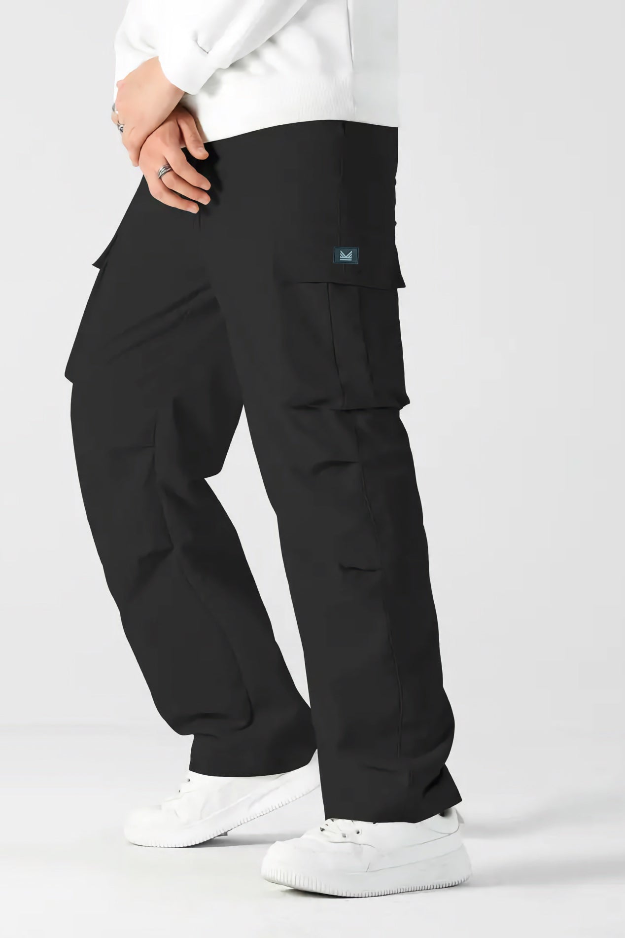 LooseFit Cargo SpandexDry Trouser - Black