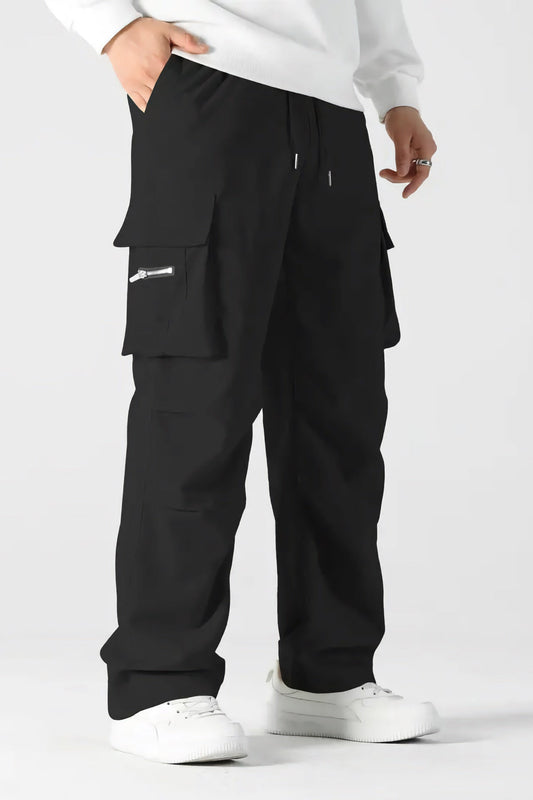 LooseFit Cargo SpandexDry Trouser - Black
