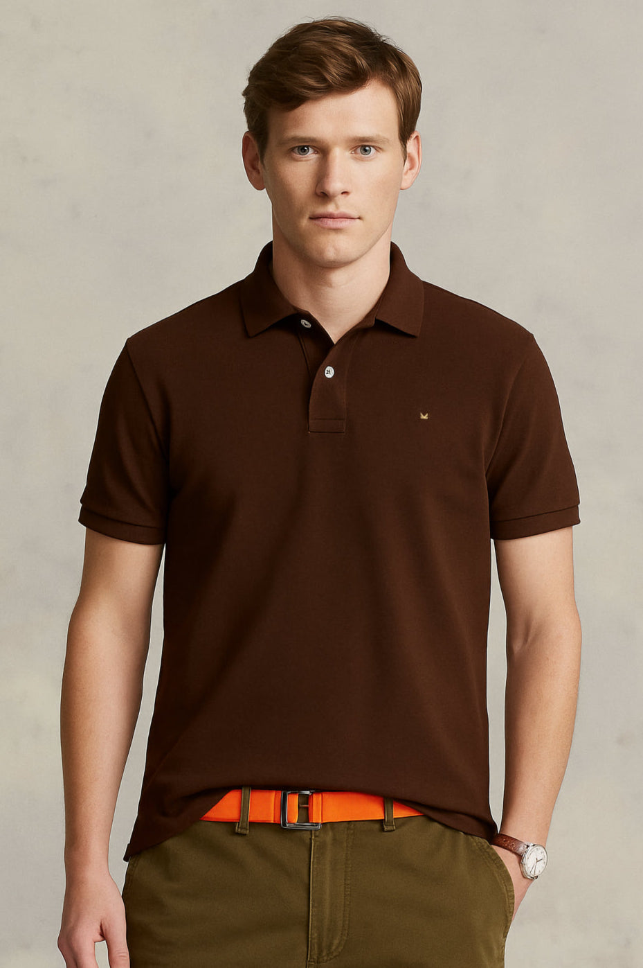 Formal PK Cotton Polo - Chocolate