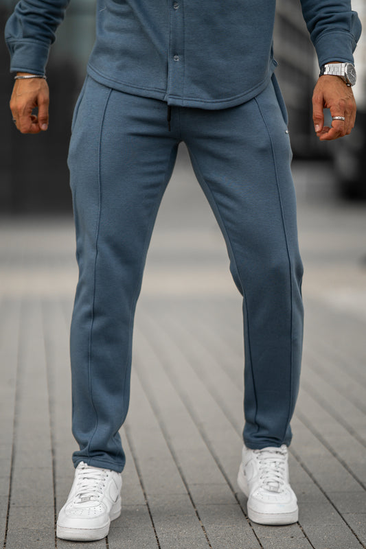 Cedro Terry Cotton Trouser - Blue